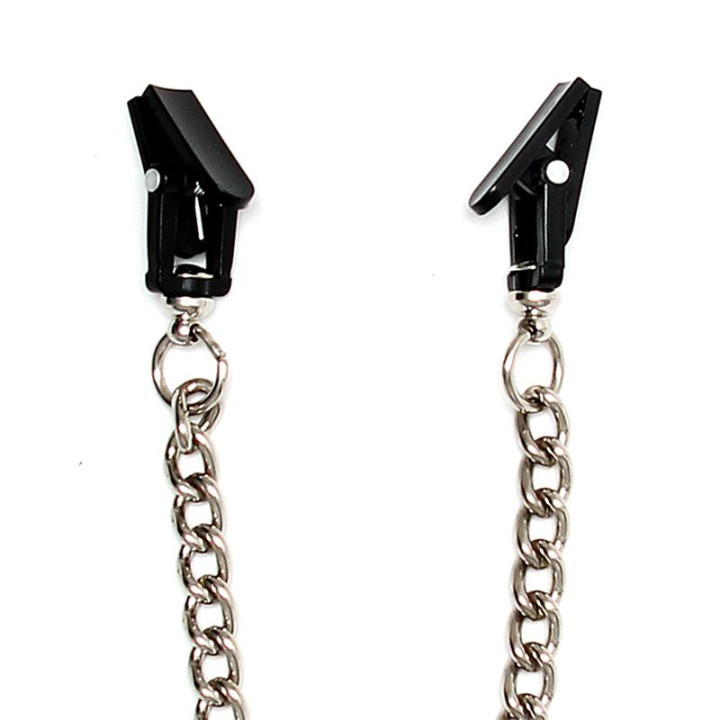 Pinzas para Pezones con Cadena de Bondage Play | VibraZon