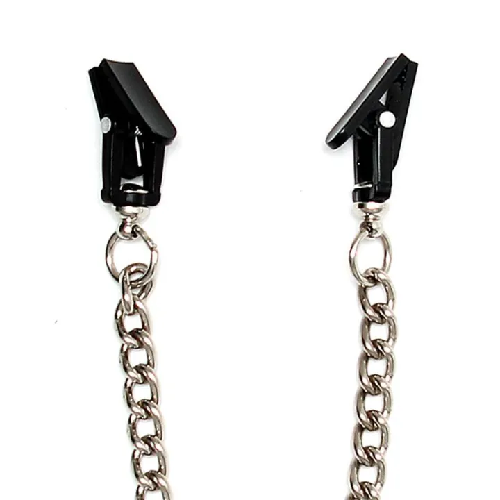 Pinzas para Pezones con Cadena de Bondage Play