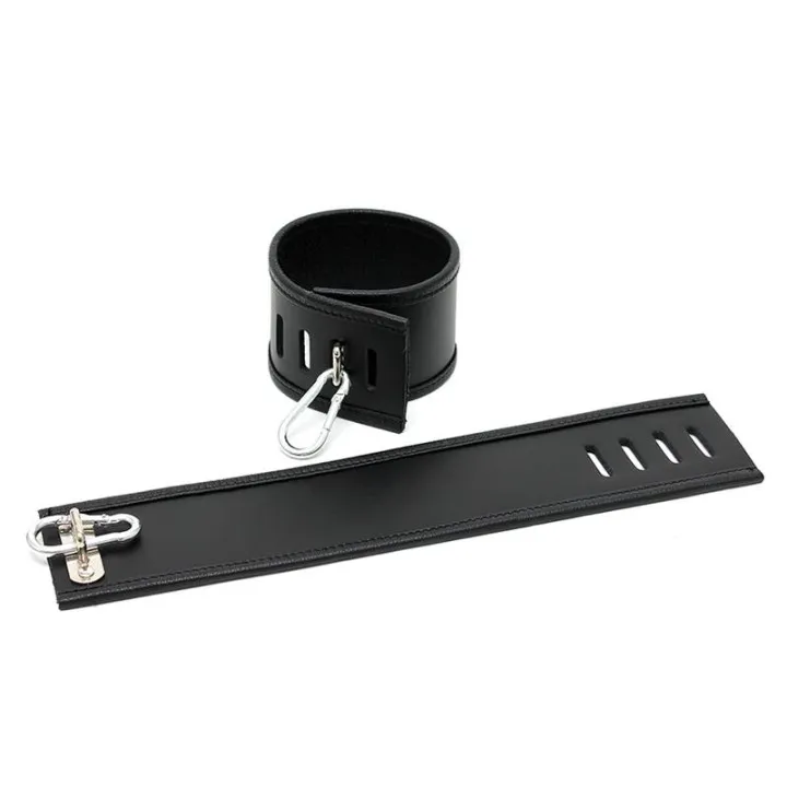Esposas de Cuero Ajustables de Bondage Play