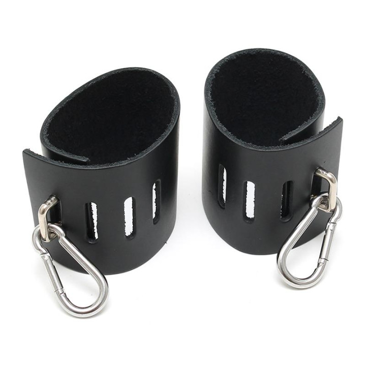 Esposas Cuero Ajustables de Bondage Play | VibraZon