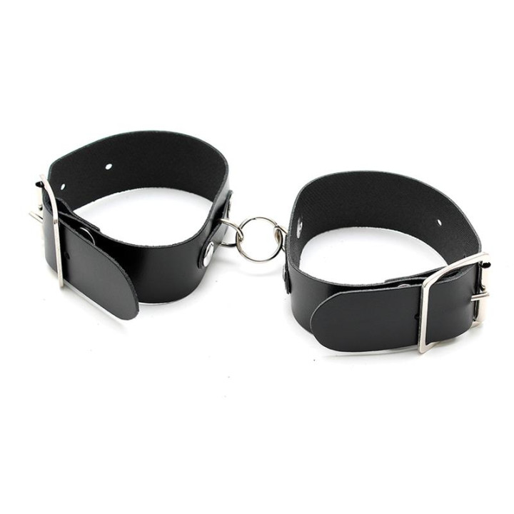Esposas de Cuero Ajustables de Bondage Play | VibraZon