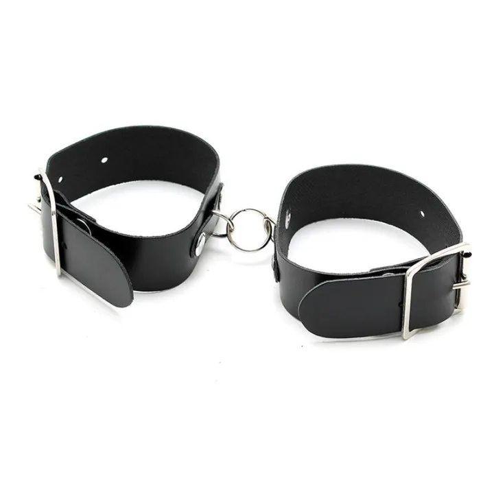 Esposas de Cuero Ajustables de Bondage Play