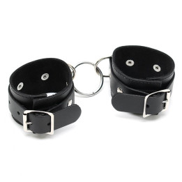 Esposas Ajustables de Cuero de Bondage Play | VibraZon
