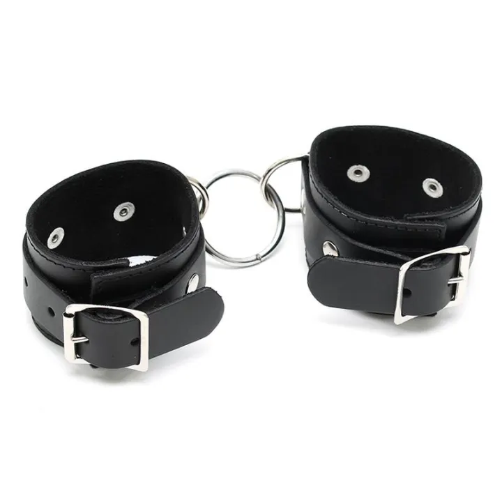 Esposas Ajustables de Cuero de Bondage Play