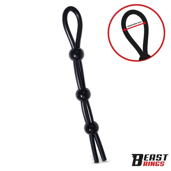 Lasso Anillo para el Pene Silicona Ajustable de Beast Rings