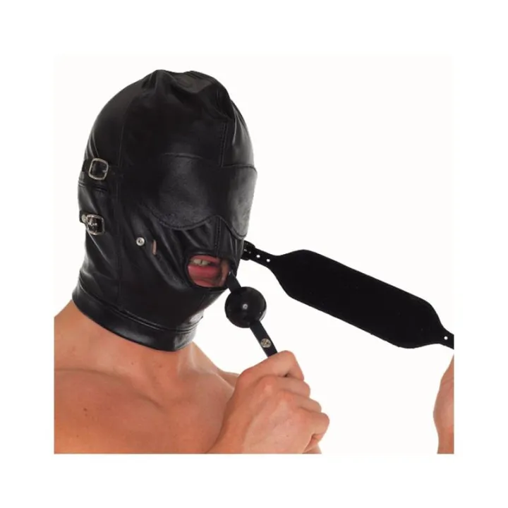 Máscara Cuero Ajustable de Bondage Play