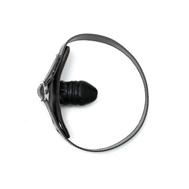 Mordaza con Pene de Látex (4x6cm) Ajustable de Bondage Play | VibraZon