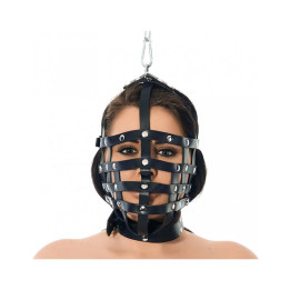 Máscara Cuero con Forma de Bozal Ajustable de Bondage Play | VibraZon