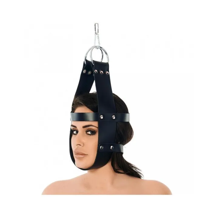Máscara Colgante de Cuero Ajustable de Bondage Play
