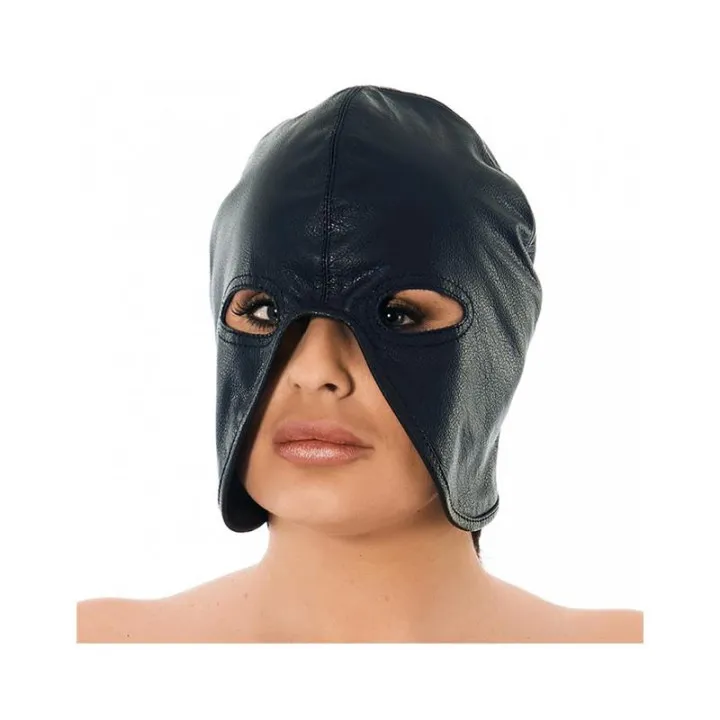Máscara Media Cabeza Cuero Ajustable de Bondage Play