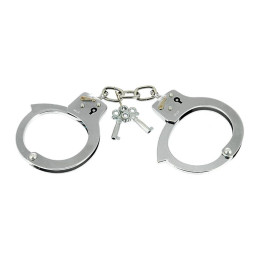 Esposas de Acero Niquelado Ajustables de Bondage Play | VibraZon