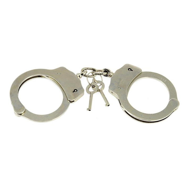 Esposas de Acero Niquelado Ajustables de Bondage Play | VibraZon