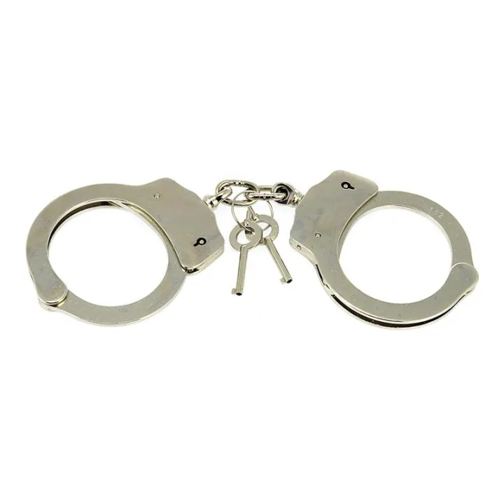 Esposas de Acero Niquelado Ajustables de Bondage Play