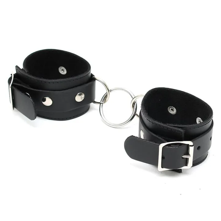 Esposas de Cuero Ajustables de Bondage Play
