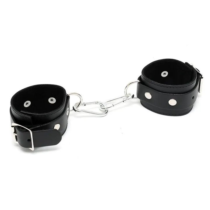 Esposas de Cuero Ajustables de Bondage Play