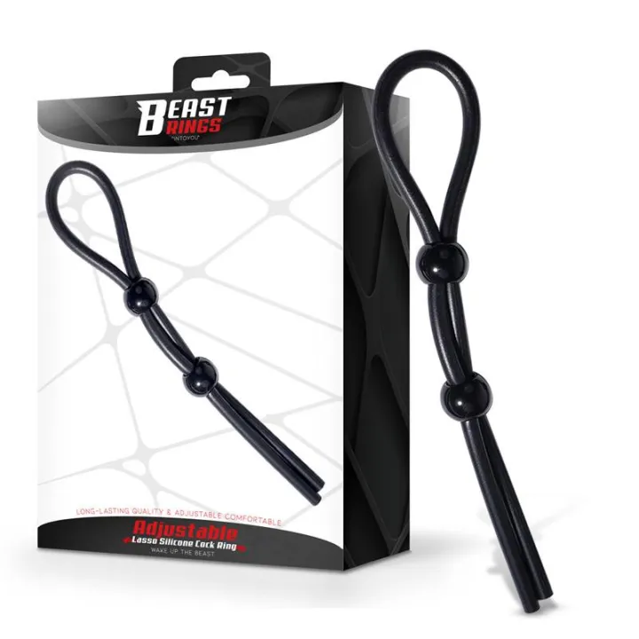 Lasso Anillo para el Pene Silicona Ajustable de Beast Rings