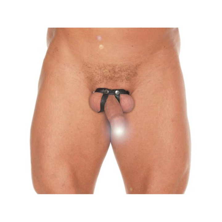 Anillo de Cuero para los Testículos de Bondage Play | VibraZon
