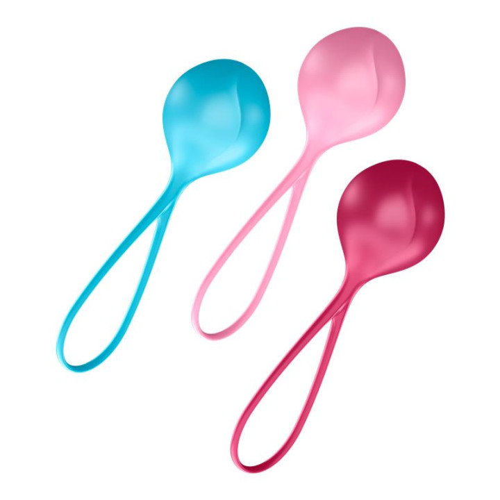 Pack 3 Bolas Ben-Wa Strengthening Balls de Satisfyer | VibraZon