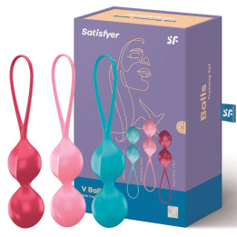 Pack de 3 Bolas Ben-Wa V-Balls de Satisfyer | VibraZon