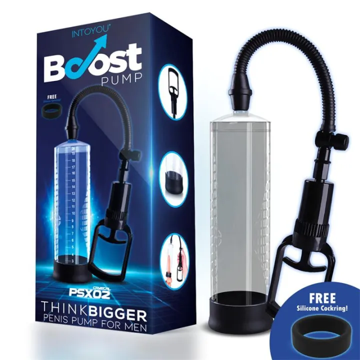 Bomba Manual para el Pene PSX02 Transparente de Boost Pumps