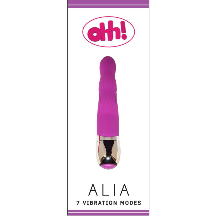 Vibrador Alia Purpura Silicona 17.5 x 3.2 cm | VibraZon