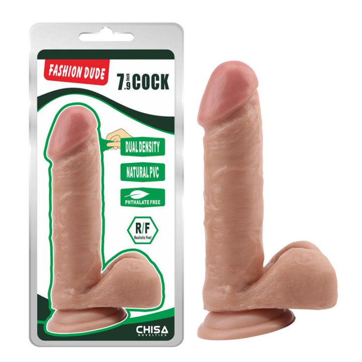 Dildo Dual density Fashion Dude 20 cm Color Natural de Chisa | VibraZon
