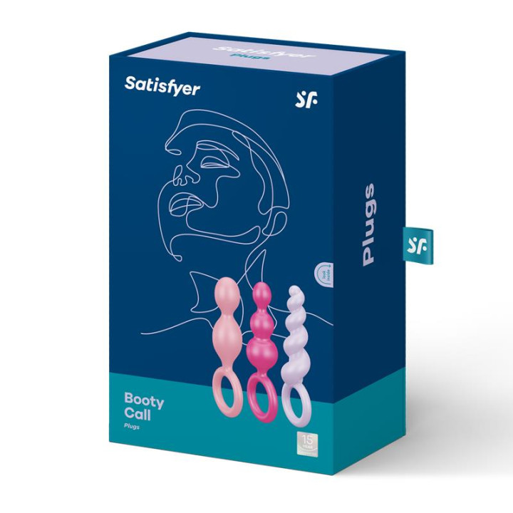 Pack 3 Plugs Silicona Tri Color de Satisfyer | VibraZon
