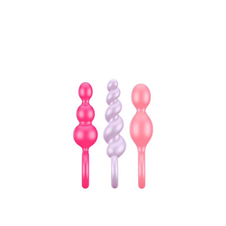 Pack 3 Plugs Silicona Tri Color de Satisfyer | VibraZon