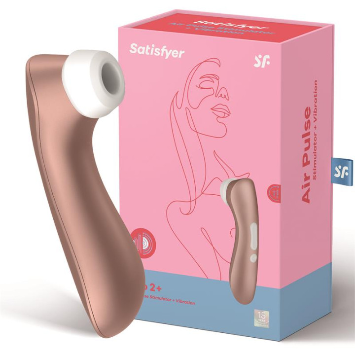 Pro 2+ Succionador con Vibración Rose Gold de Satisfyer | VibraZon