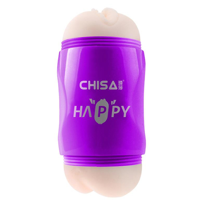 Masturbador Happy Cup Vagina y Ano T-Skin de Chisa | VibraZon