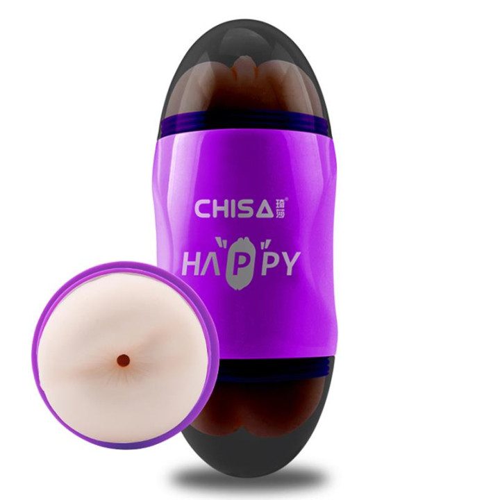 Masturbador Happy Cup Vagina y Ano T-Skin de Chisa | VibraZon