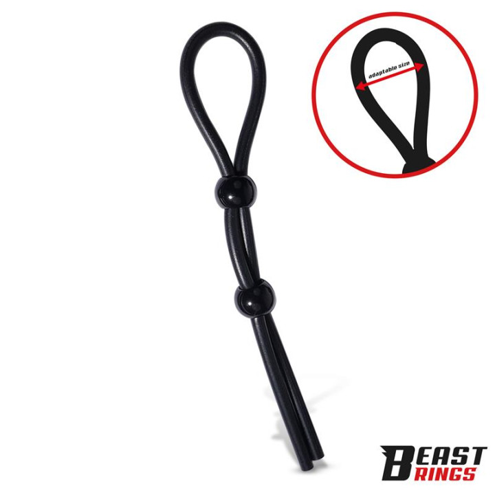 Lasso Anillo para el Pene Silicona Ajustable de Beast Rings | VibraZon
