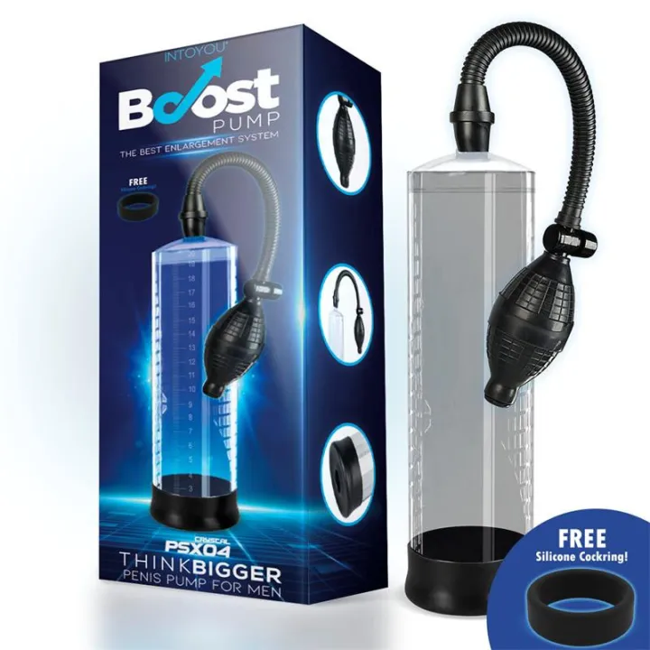 Bomba Manual para el Pene PSX04 Transparente de Boost Pumps
