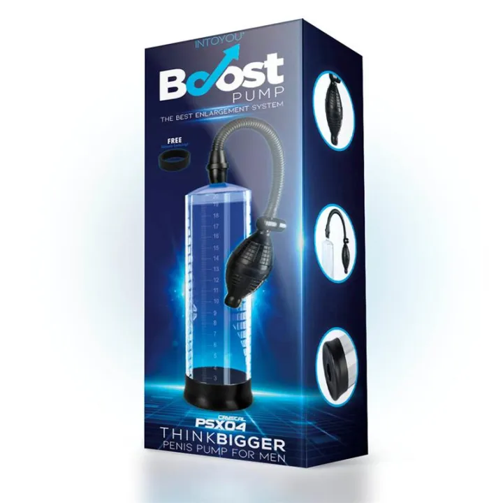 Bomba Manual para el Pene PSX04 Transparente de Boost Pumps