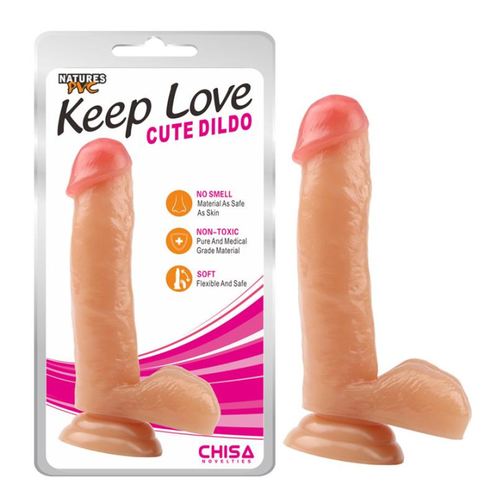 Dildo Cute 17.8 x 4 cm Natural de Chisa | VibraZon