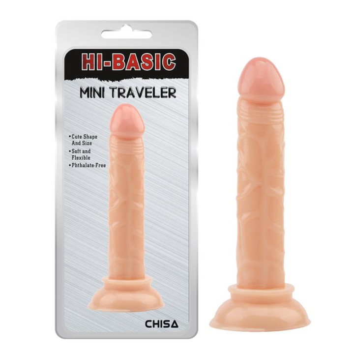 Dildo Mini Traveler 14 x 2.5 cm Natural de Chisa | VibraZon
