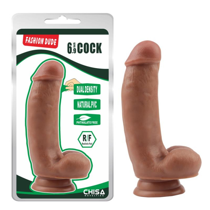 Dildo Dual Density Fashion Dude 6.9 Bronceado de Chisa | VibraZon