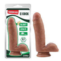 Dildo Dual density Fashion Dude 17 x 3.6 cm Bronceado de Chisa | VibraZon