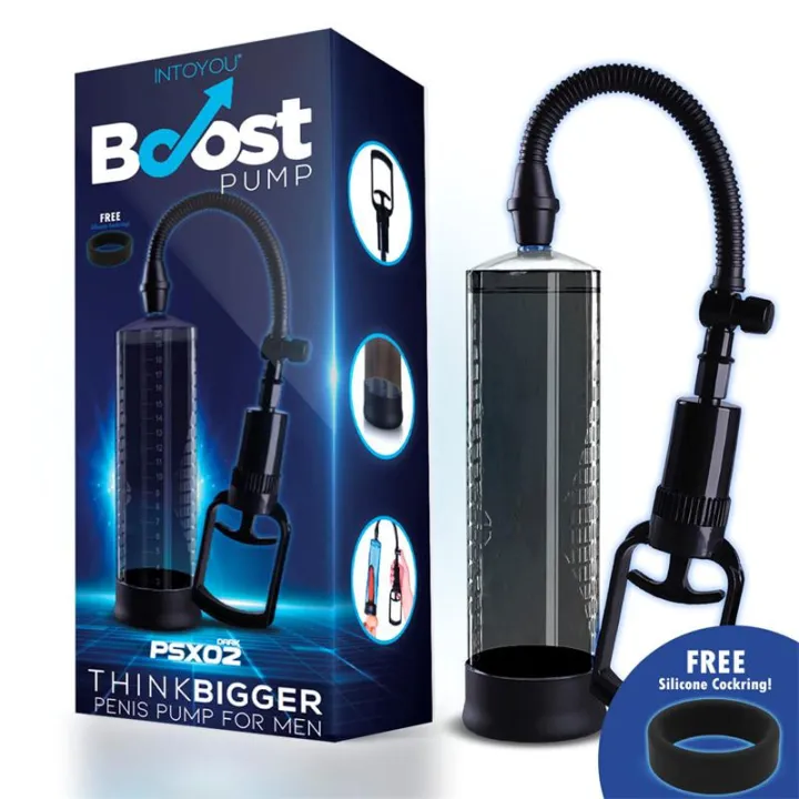 Bomba Manual para el Pene PSX02 Negra de Boost Pumps