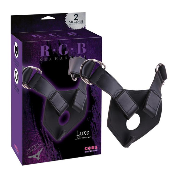 Arnés Luxe Silicona Negro de Chisa | VibraZon