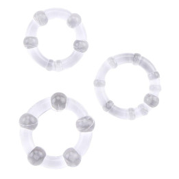Anillos para el Pene Beaded Transparente de Chisa | VibraZon