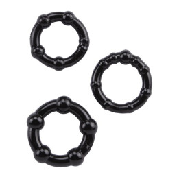 Anillos para el Pene Beaded Negro de Chisa | VibraZon