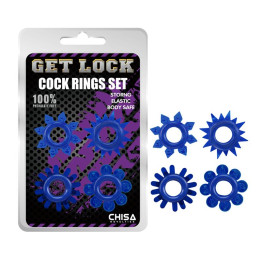 Set de Anillos para el Pene Azul de Chisa | VibraZon