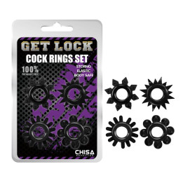 Set de Anillos para el Pene Negro de Chisa | VibraZon