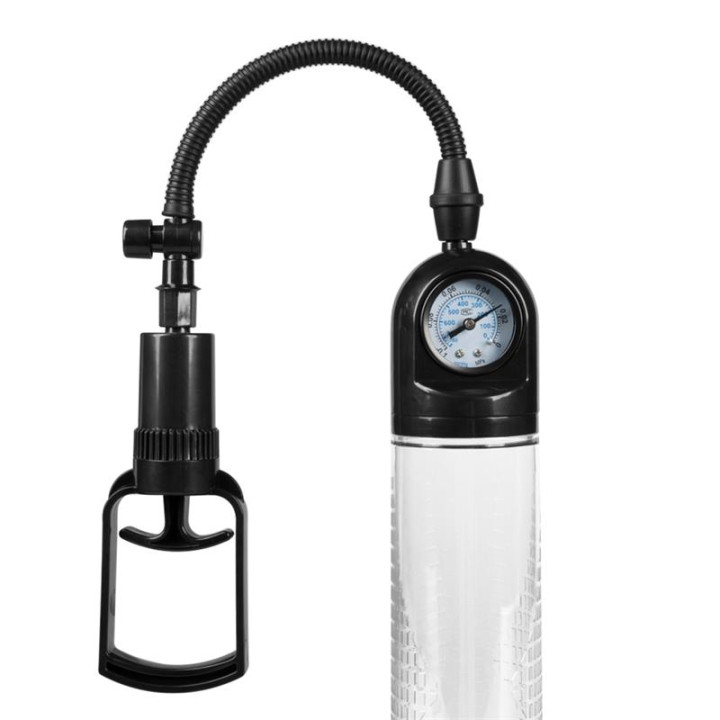 Bomba Manual con Medidor para el Pene PSX03 Transparente de Boost Pumps | VibraZon