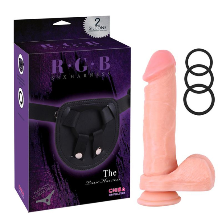 Arnés con Dildo Kyle Korver 21 cm Natural de Chisa | VibraZon
