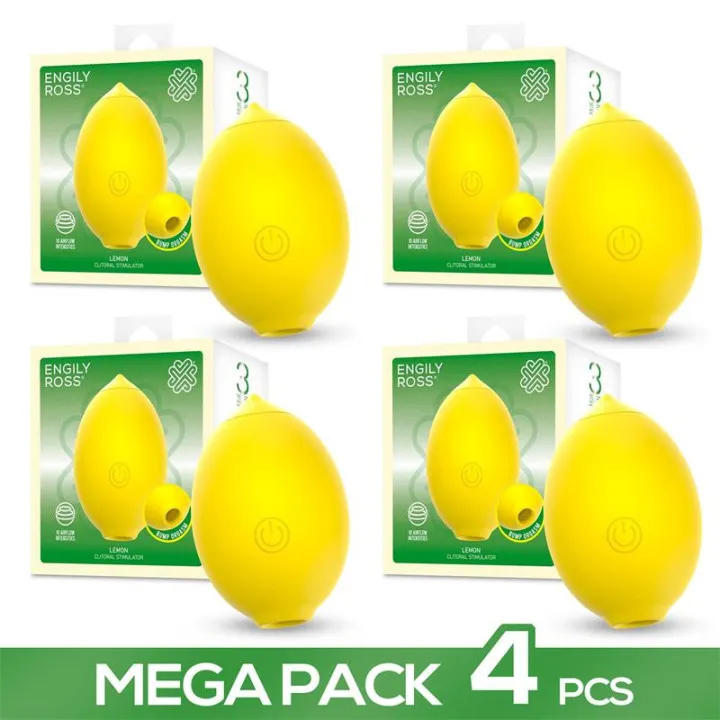 Pack de 4 Lemon Estimulador de Clítoris con Succión de Engily Ross