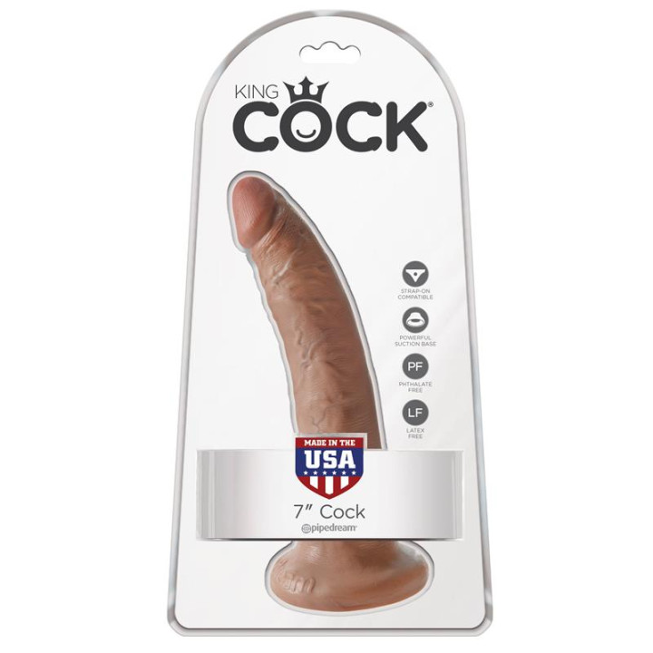 King Cock Pene de 7 - Bronceado | VibraZon