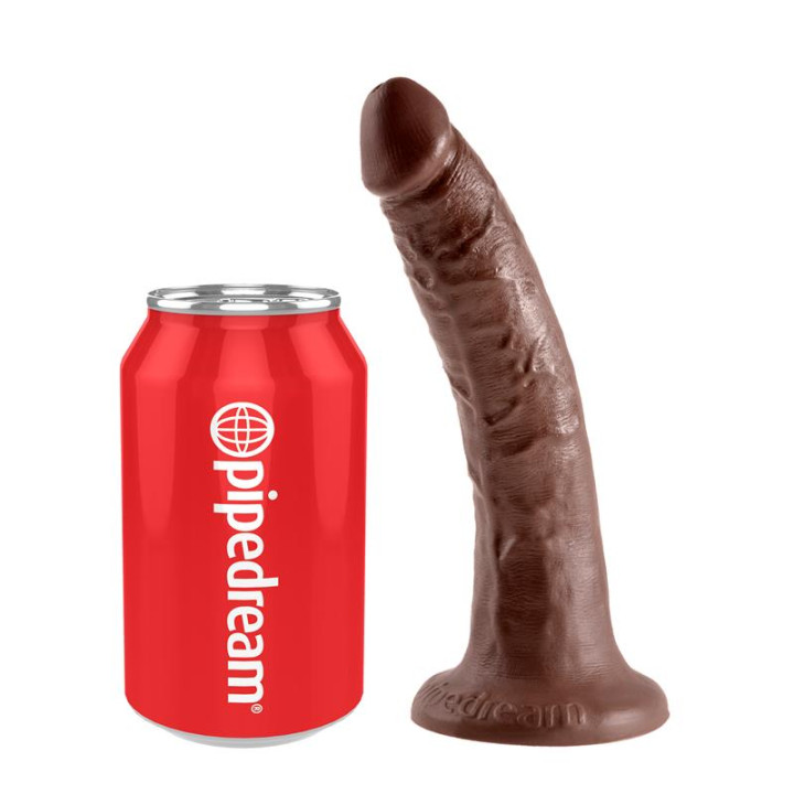 King Cock Pene de 17,78 cm - Color Marrón | VibraZon