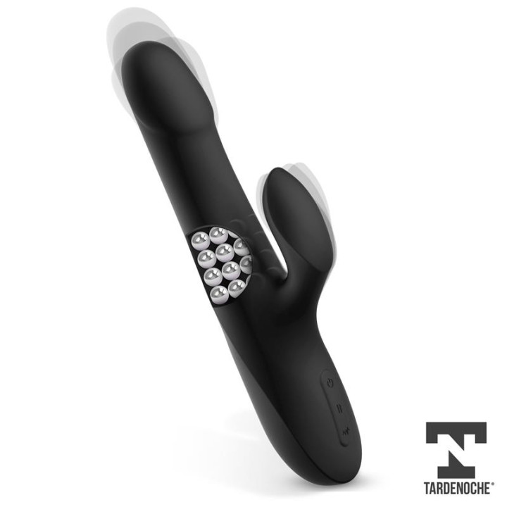 Squidy Vibrador Función de Movimiento Up and Down y Bolas Rotadoras USB Silicona de Tardenoche | VibraZon